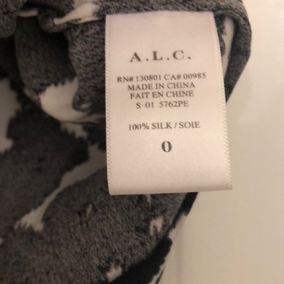 A.L.C. Betti Silk Cropped Blouse - Picture 7 of 8